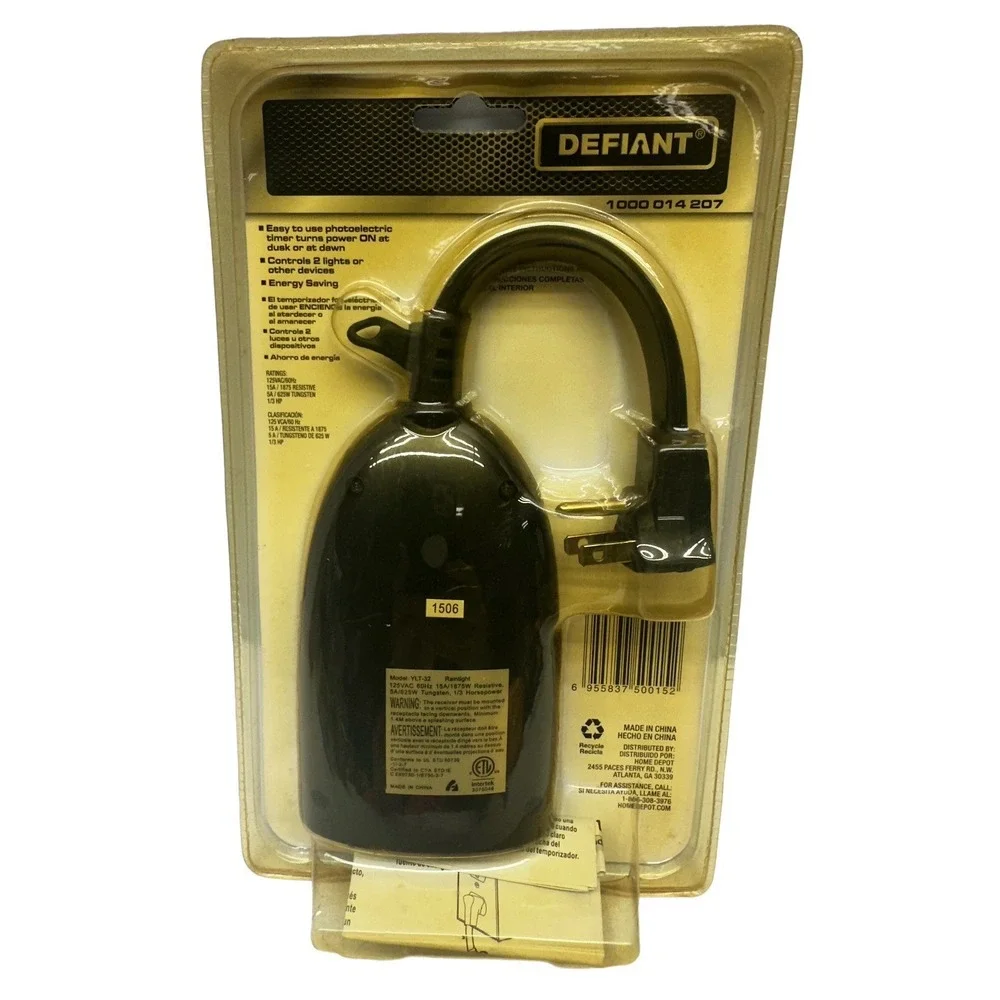 2 Pack! Defiant Programmable‎ Outdoor Heavy-Duty Digital Timer 7 Days [NIP]